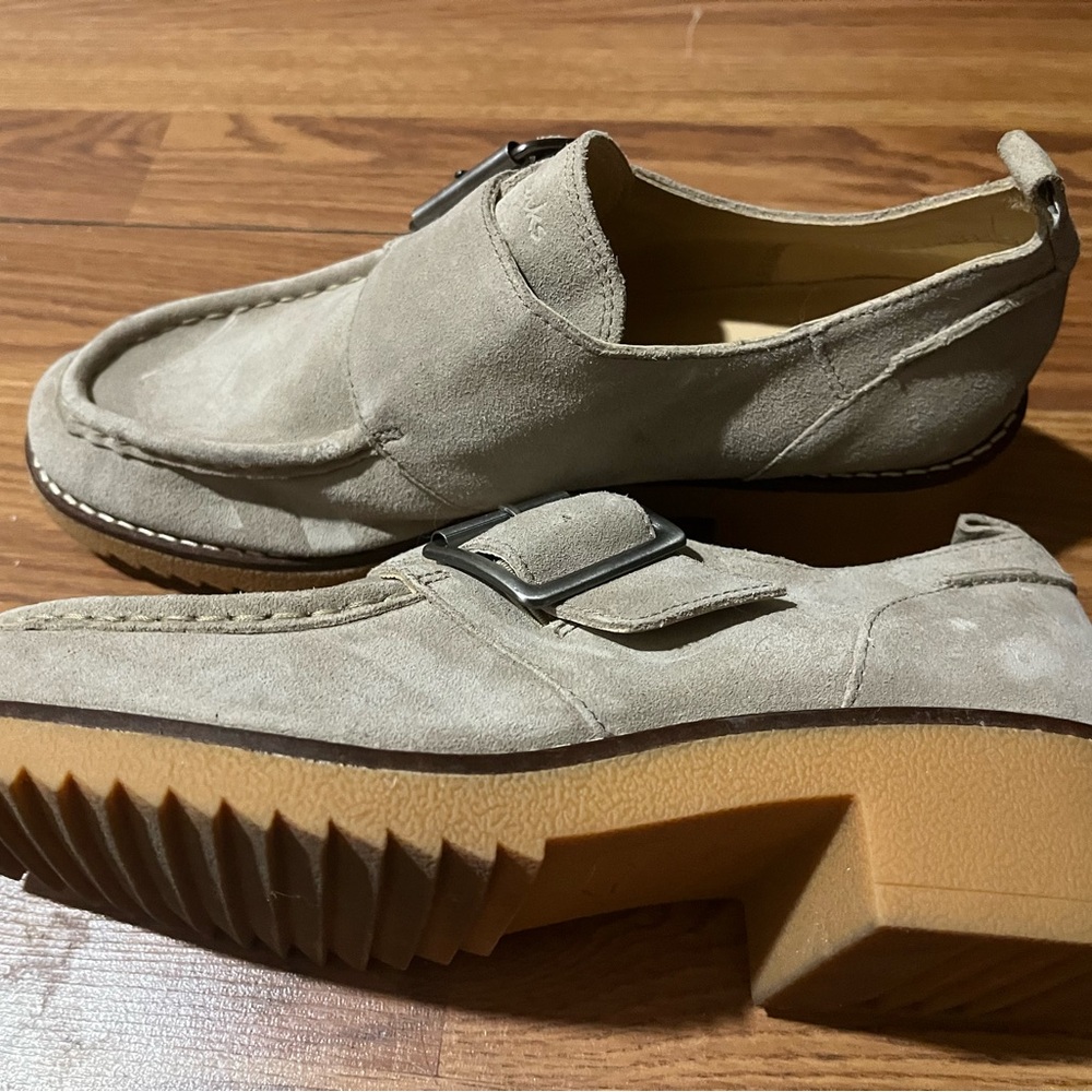 Clarks Women’s Leather Buckle Shoes